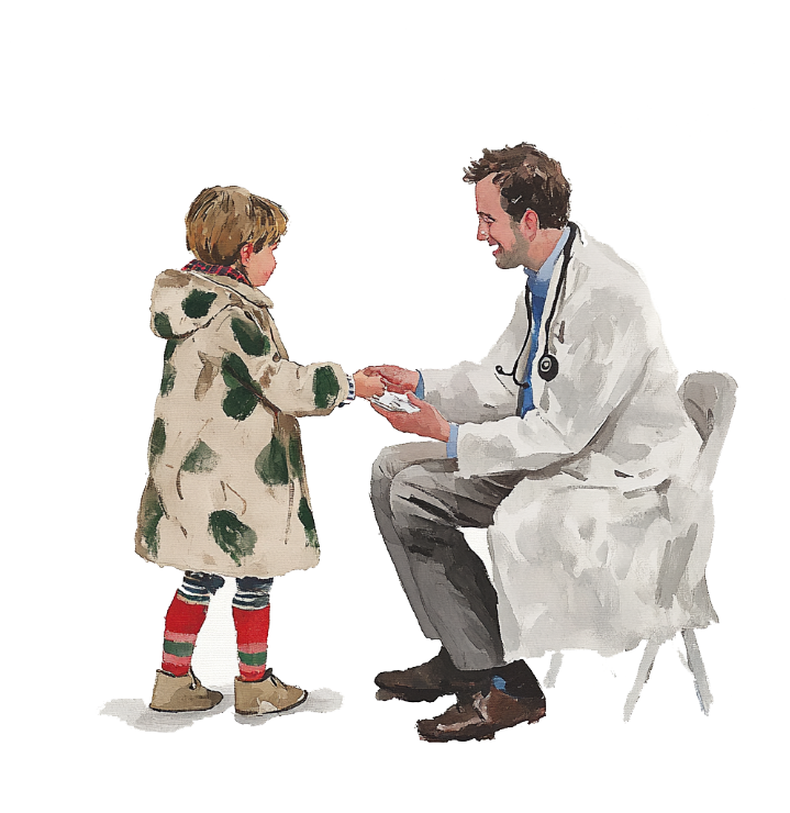 Doctor with child